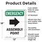 Signmission Assembly Point (Right Arrow) With Symbol, 12 in W x Rectangle, Aluminum OS-2PACK-EM-A-1218-V-10431 - alternate 4